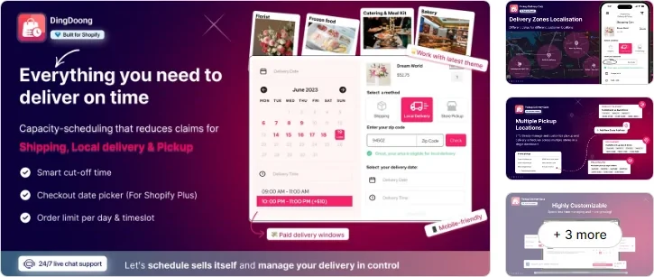 D: Local Delivery Date Picker listing on the Shopify App Store